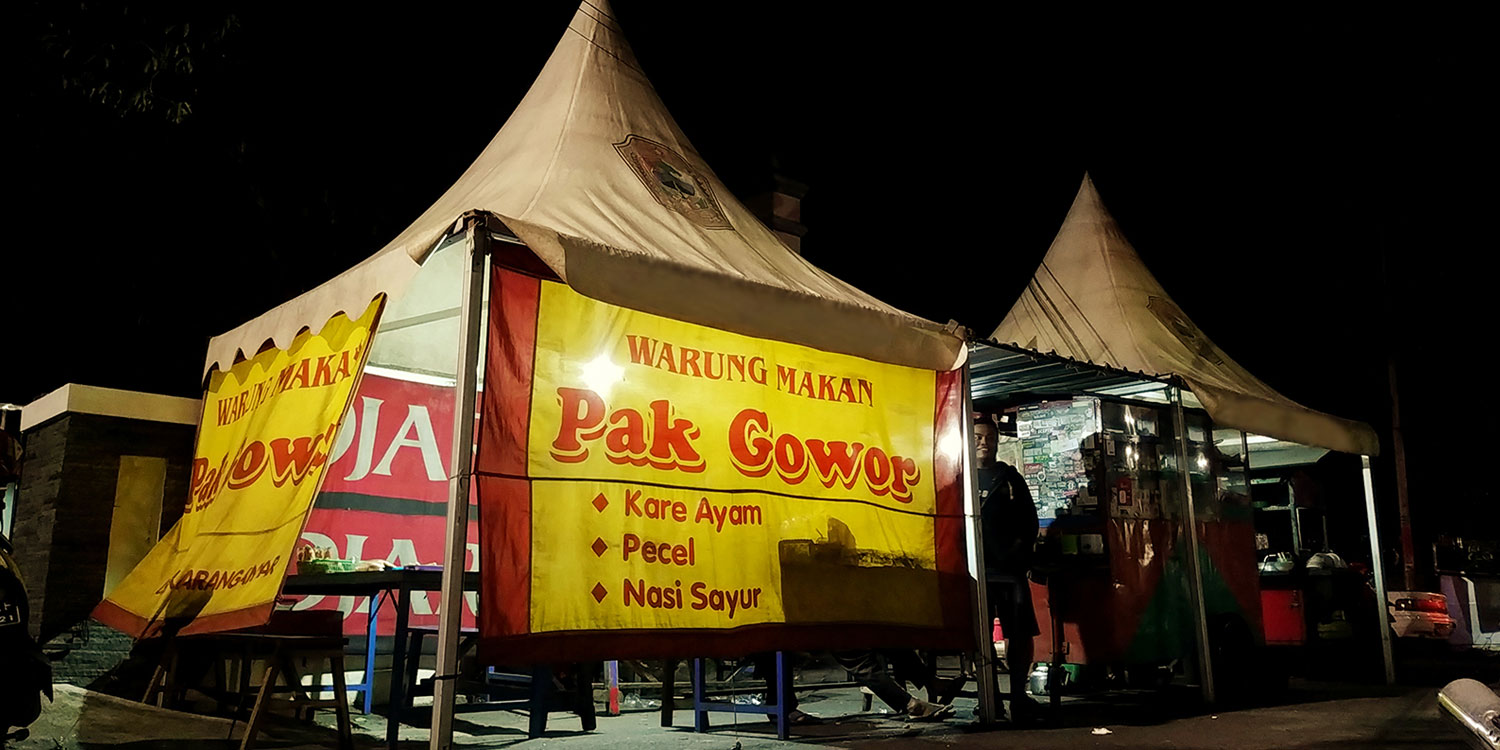 Kuliner malam di Karanganyar